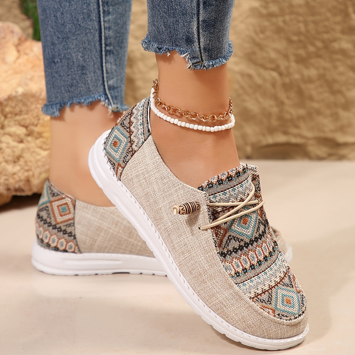 Ildikó | Női Sportcipő Mintás Könnyű Sneaker