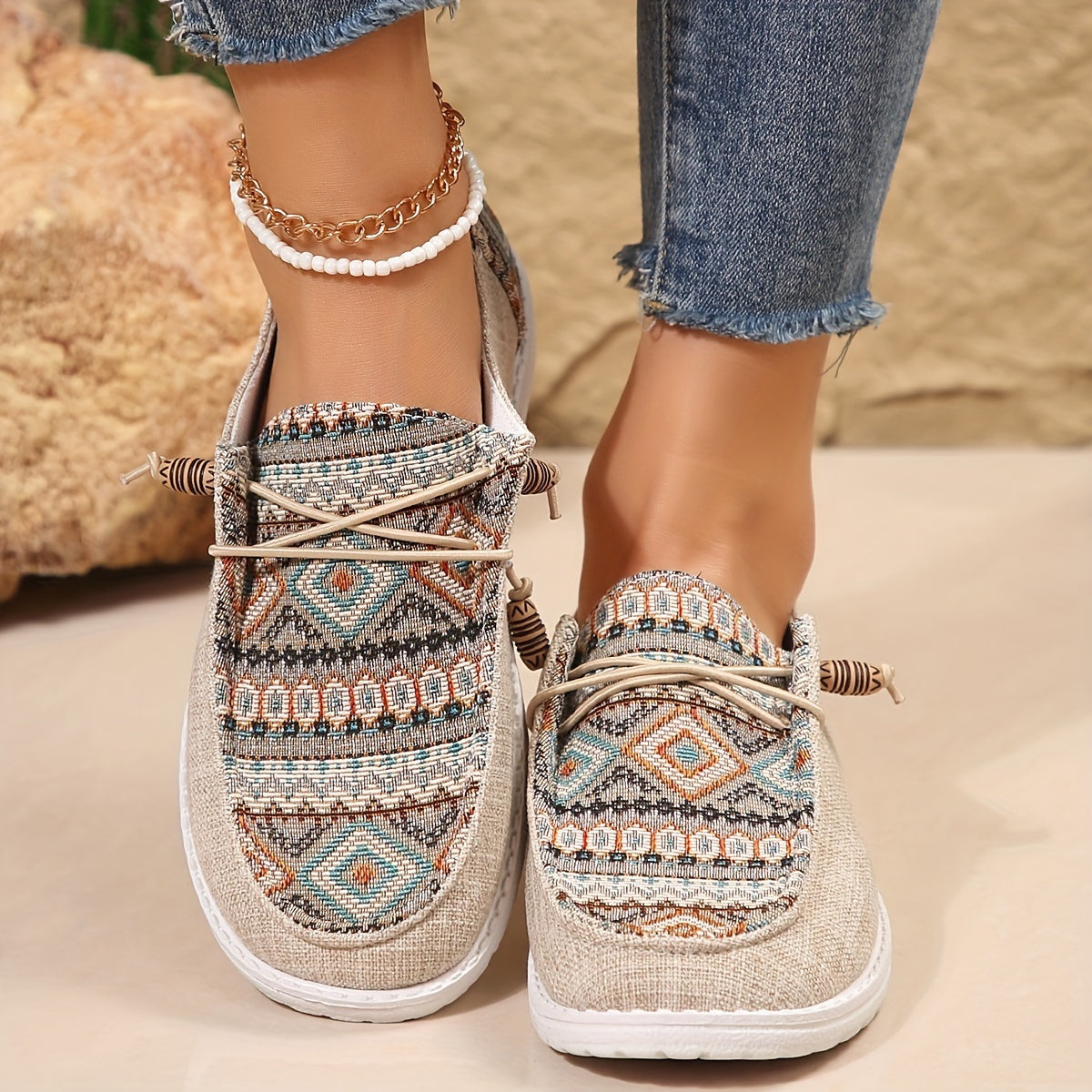 Ildikó | Női Sportcipő Mintás Könnyű Sneaker