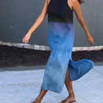 Ildikó | Nyári Maxi Ruha Női Gradient Ujjatlan