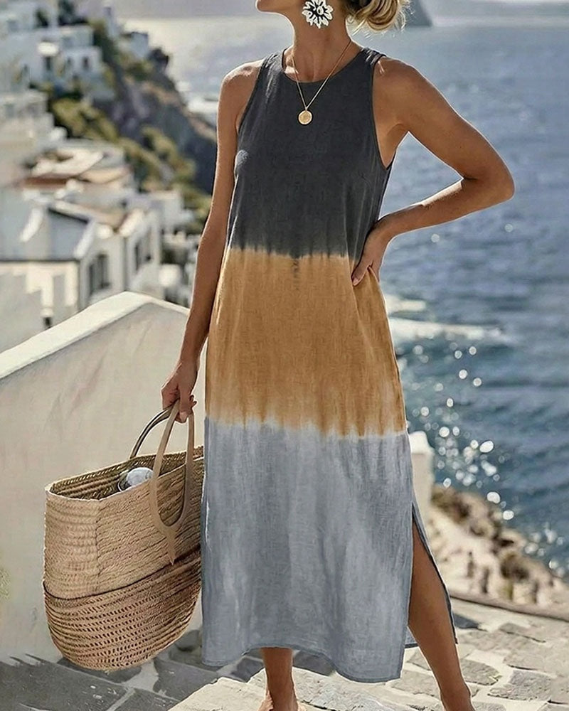 Ildikó | Nyári Maxi Ruha Női Gradient Ujjatlan