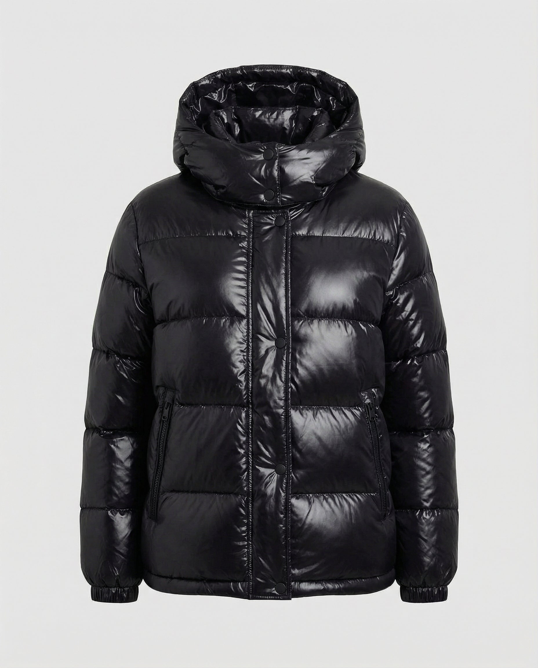 Isabelle | Daunenjacke Damen mit Kapuze Glänzend Gesteppt