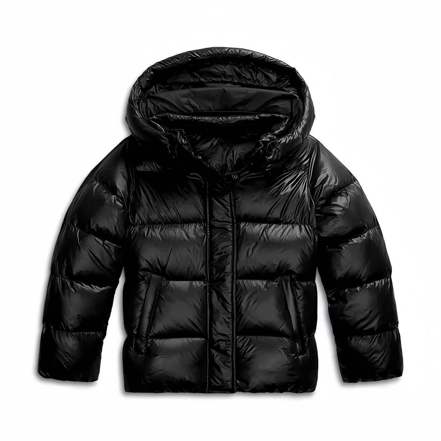 Isabelle | Daunenjacke Damen mit Kapuze Glänzend Gesteppt