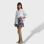 Isabelle | Kniehohe Stiefel Damen Wildleder Blockabsatz