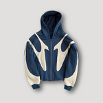 István | Kapucnis Pulóver Férfi Zip-Up Mintás Oversize