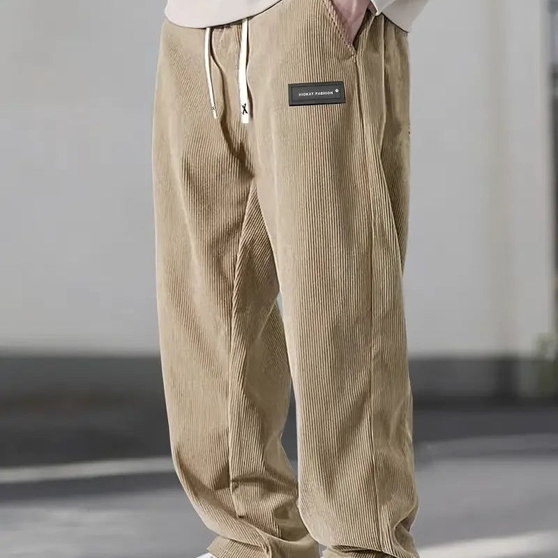 Janis | Cordhose Herren Straight Fit Elastischer Bund