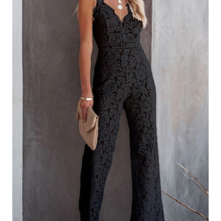 Josephine | Overall Damen Spitze V-Ausschnitt Träger
