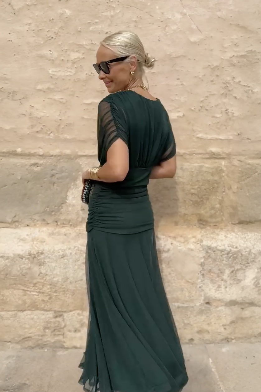 Judit | Alkalmi Maxi Ruha Női V-nyakú Áramló