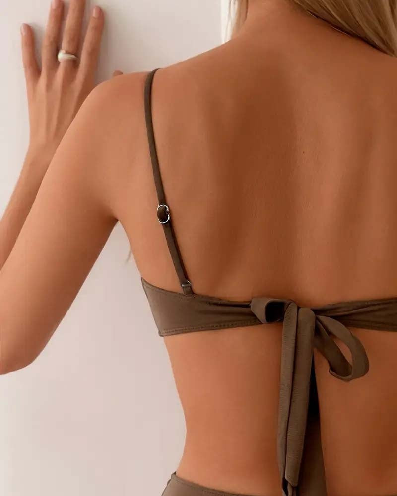Judit | Bikini Szett Női Fémes Dísszel Pántos