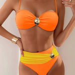 Judit | Bikini Szett Női Fémes Dísszel Pántos
