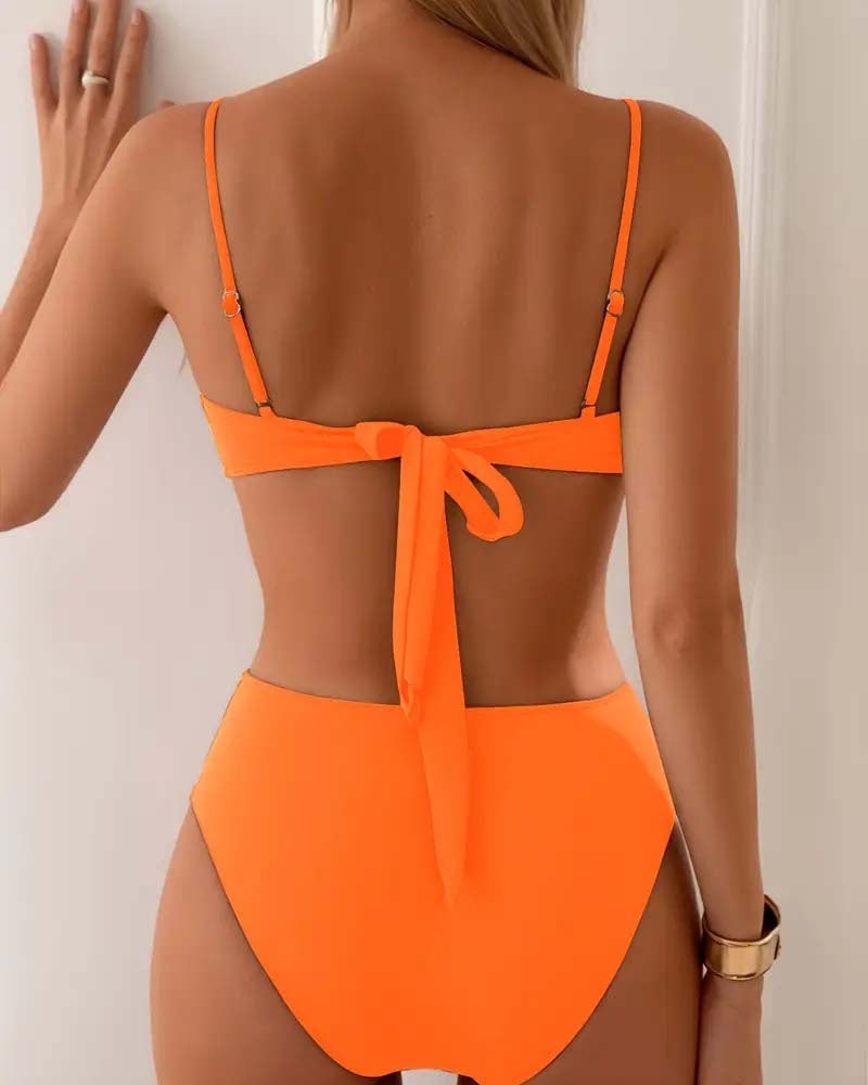 Judit | Bikini Szett Női Fémes Dísszel Pántos
