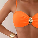 Judit | Bikini Szett Női Fémes Dísszel Pántos