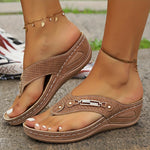 Anna | Flip Flop Női Lábujjközös Fém Dísszel