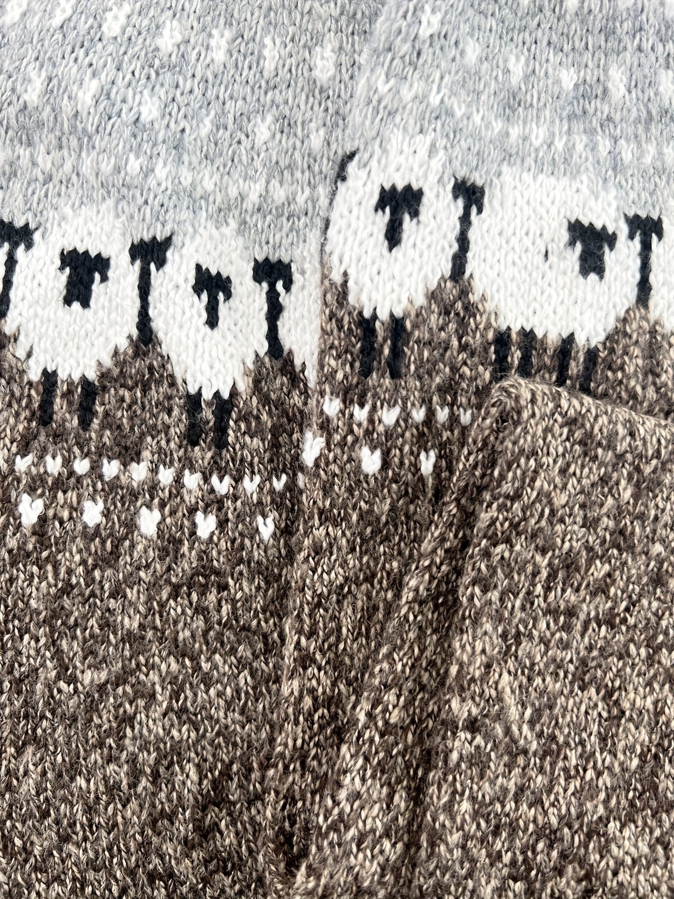 Judit | Kötött Pulóver Női Fair Isle Bárány Mintás