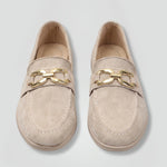 Judit | Loafer Cipő Fém Csattal Női Velúr Slip-On