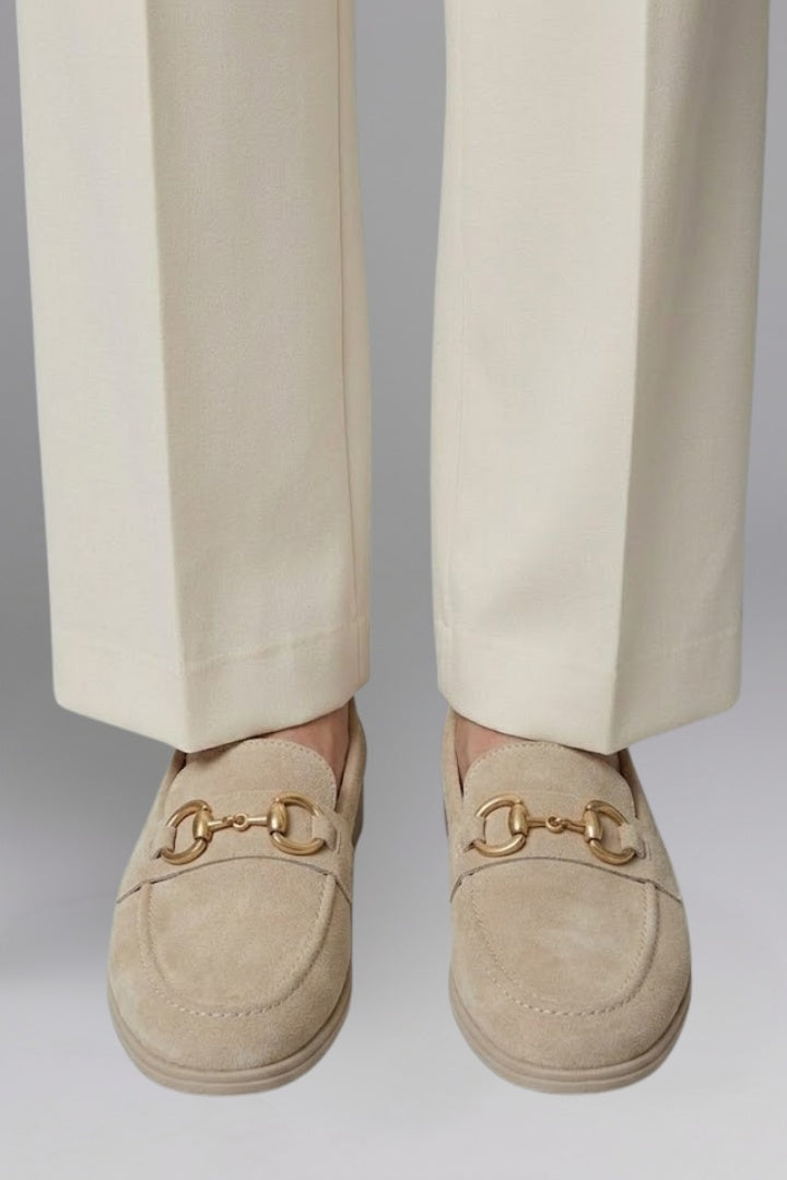 Judit | Loafer Cipő Fém Csattal Női Velúr Slip-On