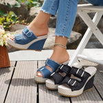 Judit | Platform Szandál Női Farmeranyagú Espadrilles