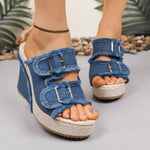 Judit | Platform Szandál Női Farmeranyagú Espadrilles
