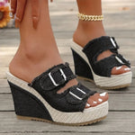 Judit | Platform Szandál Női Farmeranyagú Espadrilles