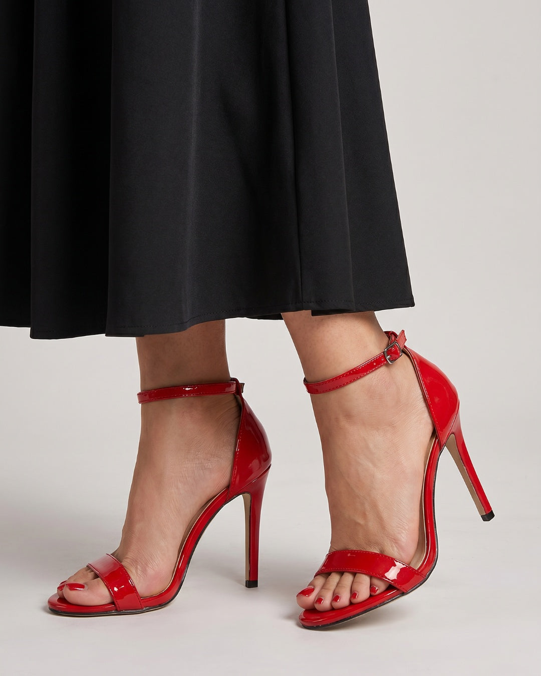 Judit | Szandál Magassarkú Női Bokapántos Stiletto