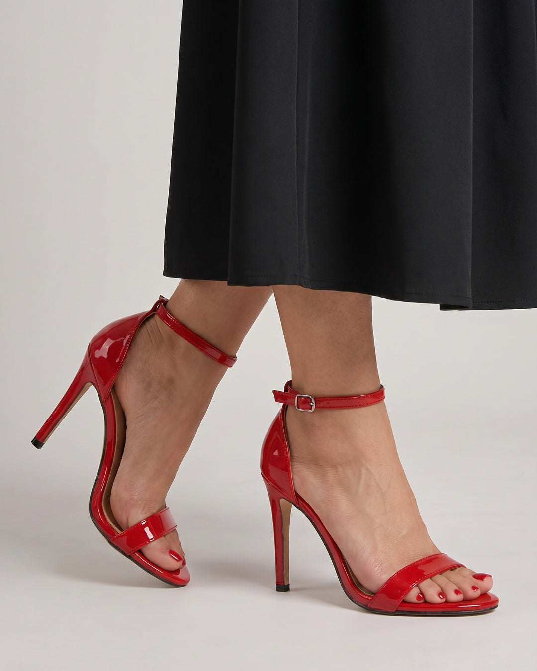 Judit | Szandál Magassarkú Női Bokapántos Stiletto