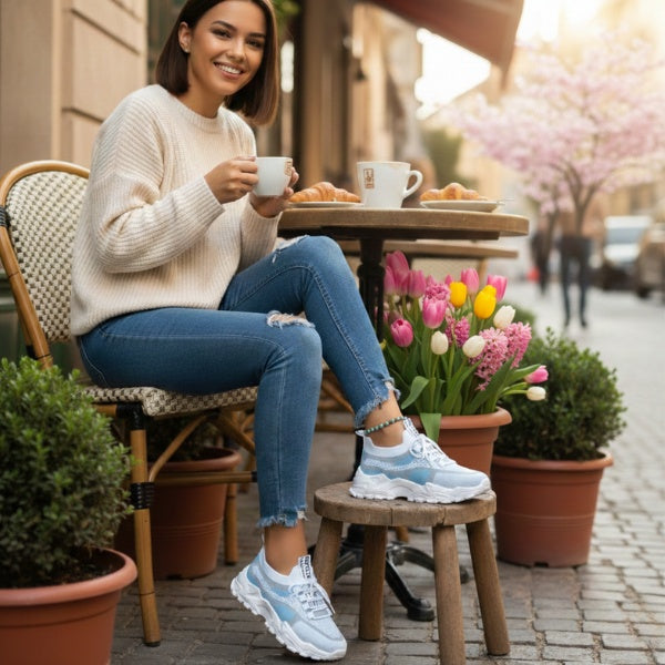 Katalin | Női Sportcipő Hálós Lélegző Sneaker