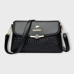 Kinga | Crossbody Táska Női Fonott Minta Bőr