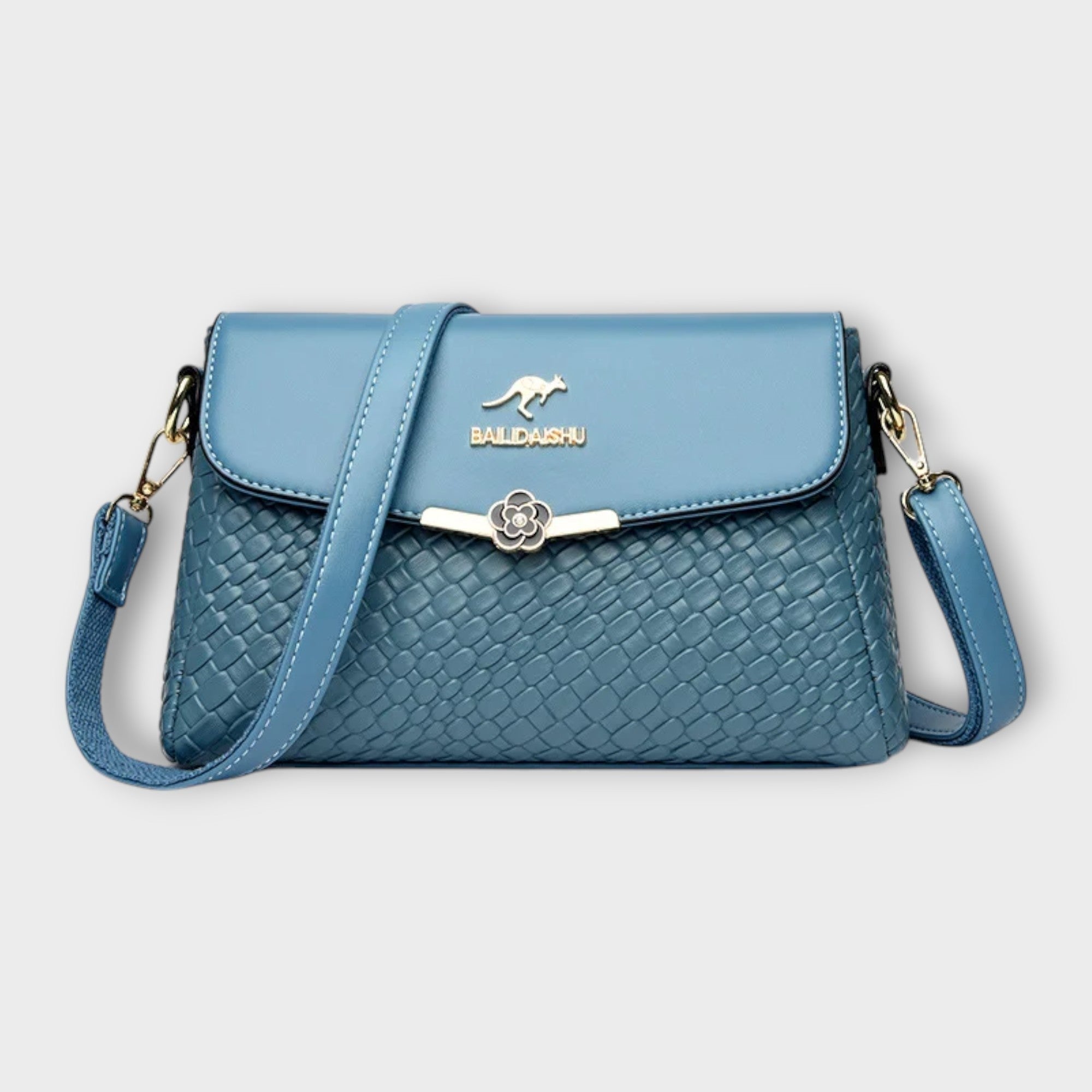 Kinga | Crossbody Táska Női Fonott Minta Bőr