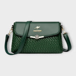Kinga | Crossbody Táska Női Fonott Minta Bőr