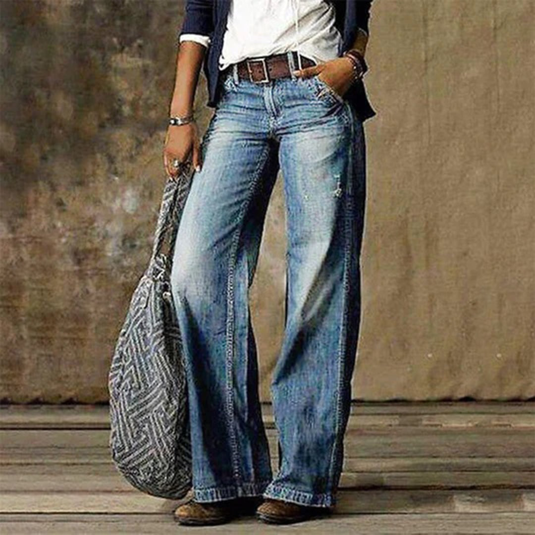 Kinga | Farmernadrág Széles Szárú Női Vintage Jeans