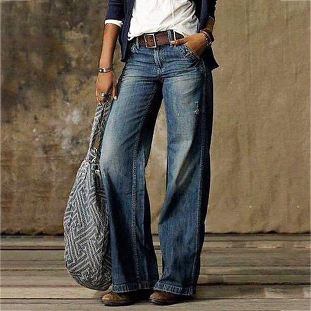 Kinga | Farmernadrág Széles Szárú Női Vintage Jeans