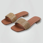 Kinga | Szandál Lapos Csillogó Pántos Női Slip-On