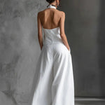 Klára | Két Részes Szett Női Halter Top Maxi Szoknya