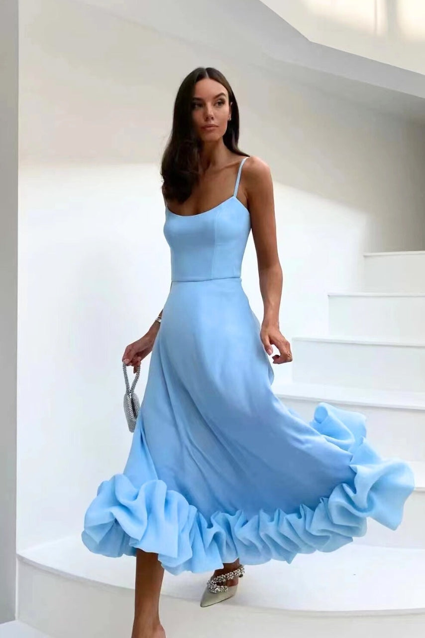 Krisztina | Alkalmi Maxi Ruha Női Pántos Elegáns