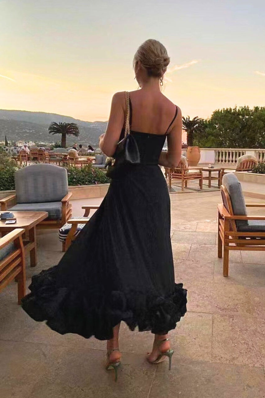 Krisztina | Alkalmi Maxi Ruha Női Pántos Elegáns