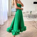 Krisztina | Alkalmi Maxi Ruha Női Pántos Elegáns
