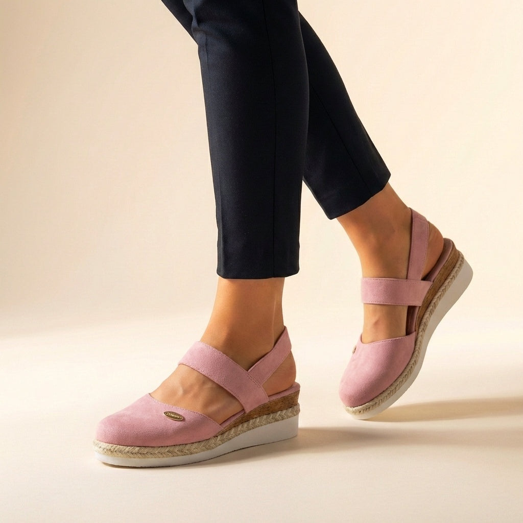 Krisztina | Espadrilles Platform Szandál Női Rugalmas Pántos Slingback