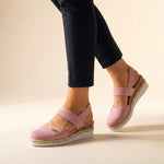 Krisztina | Espadrilles Platform Szandál Női Rugalmas Pántos Slingback