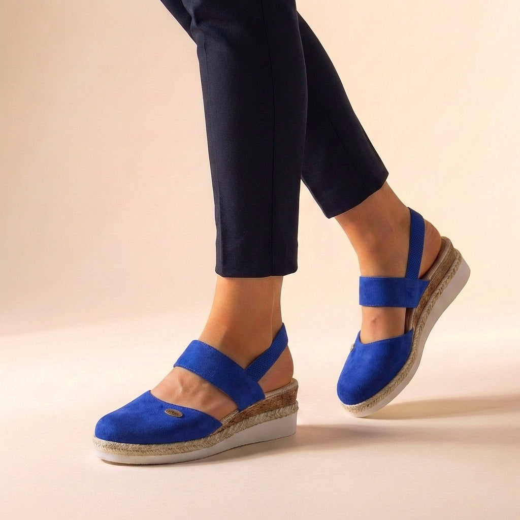 Krisztina | Espadrilles Platform Szandál Női Rugalmas Pántos Slingback
