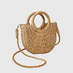 Krisztina | Fonott Táska Női Kerek Fogantyús Crossbody