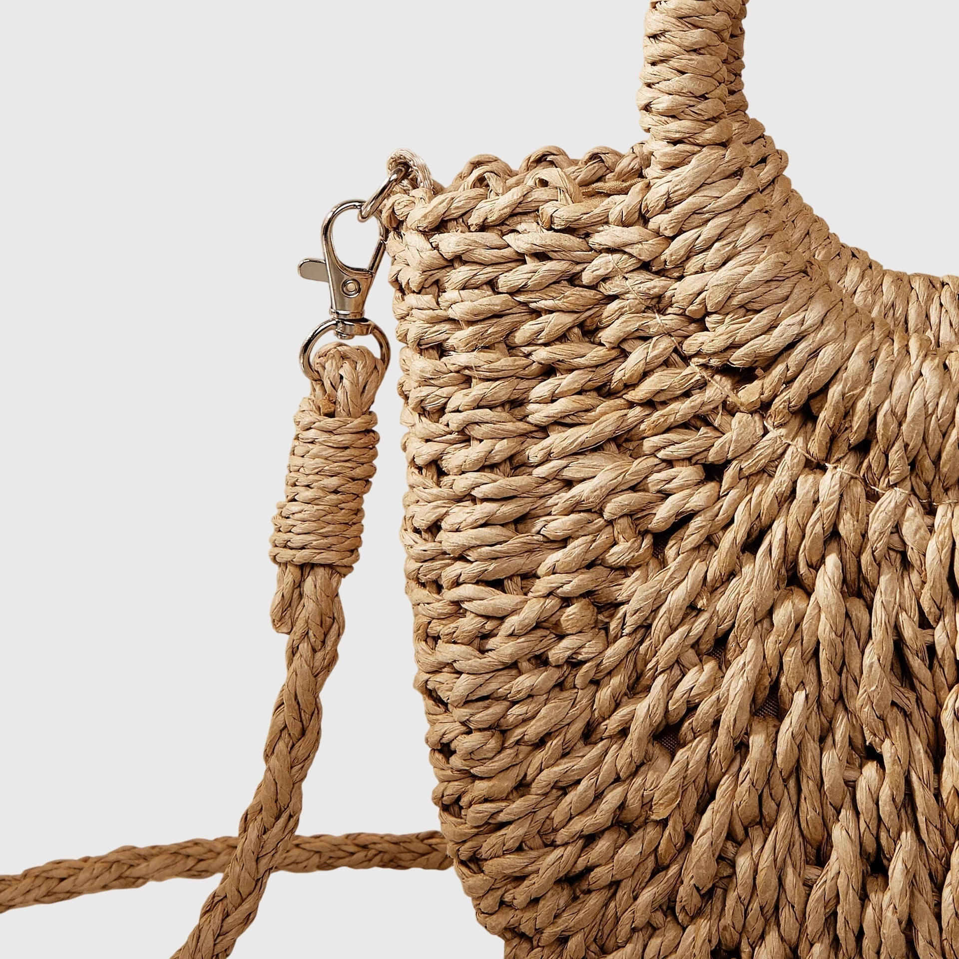 Krisztina | Fonott Táska Női Kerek Fogantyús Crossbody