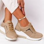 Krisztina | Sneaker Női Fűzős Perforált Sportcipő