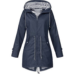 Leonie | Regenjacke mit Kapuze Damen Leicht Winddicht