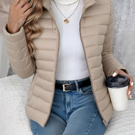 Leonie | Steppjacke Damen Slim Fit Stehkragen