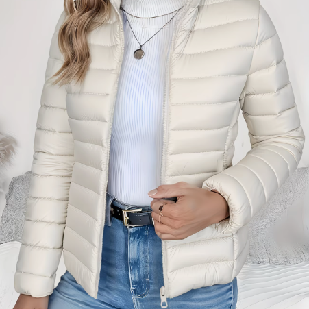 Leonie | Steppjacke Damen Slim Fit Stehkragen