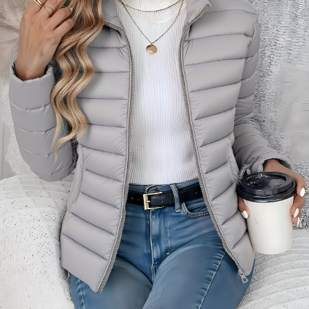 Leonie | Steppjacke Damen Slim Fit Stehkragen