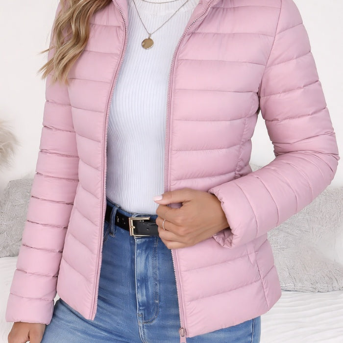 Leonie | Steppjacke Damen Slim Fit Stehkragen