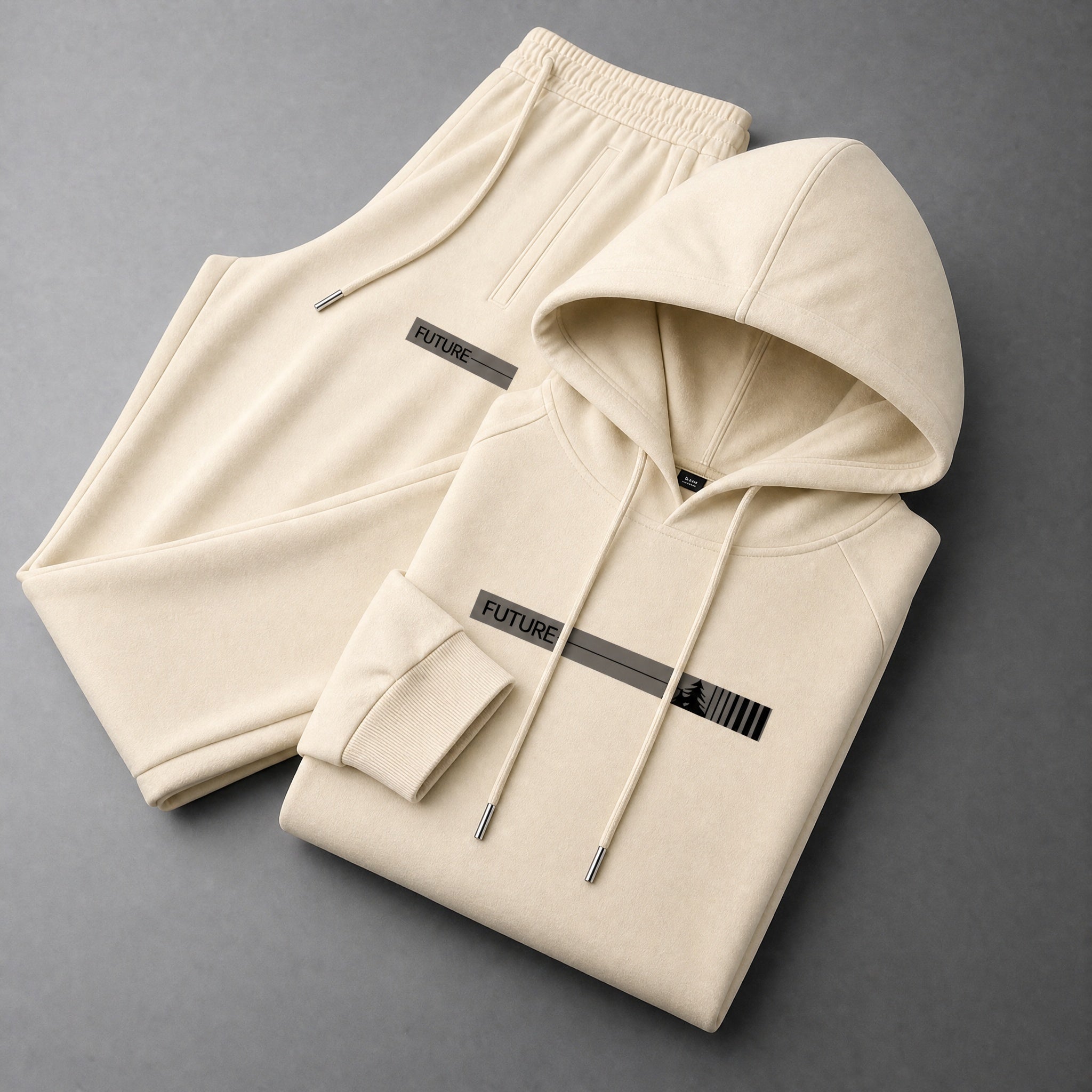 Leonie | Trainingsanzug Herren Hoodie Set mit Jogginghose Aufdruck