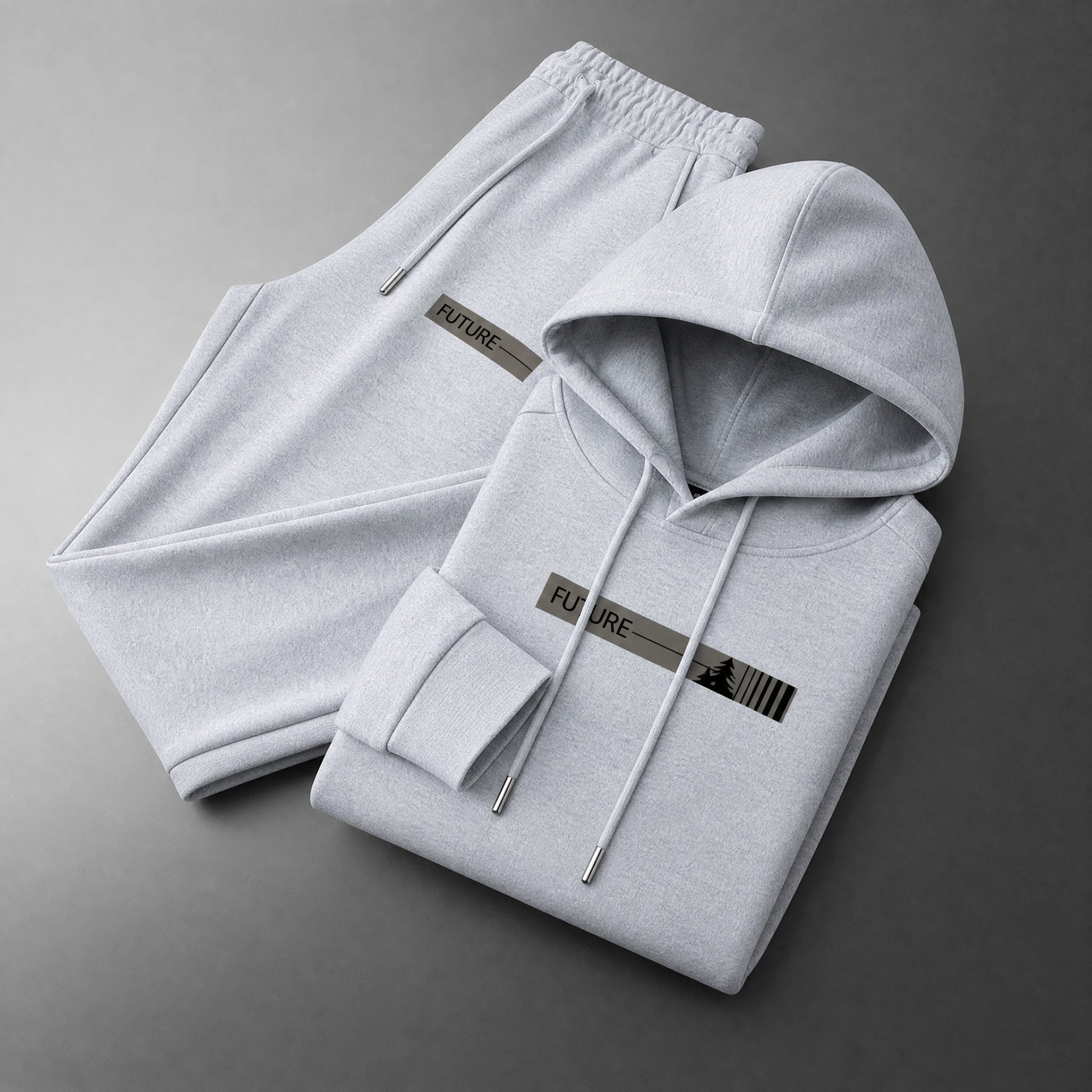 Leonie | Trainingsanzug Herren Hoodie Set mit Jogginghose Aufdruck