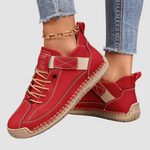 Liselotte | Sneaker Damen Wildleder Schnürung Orthopädische Sohle