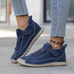 Liselotte | Sneaker Damen Wildleder Schnürung Orthopädische Sohle